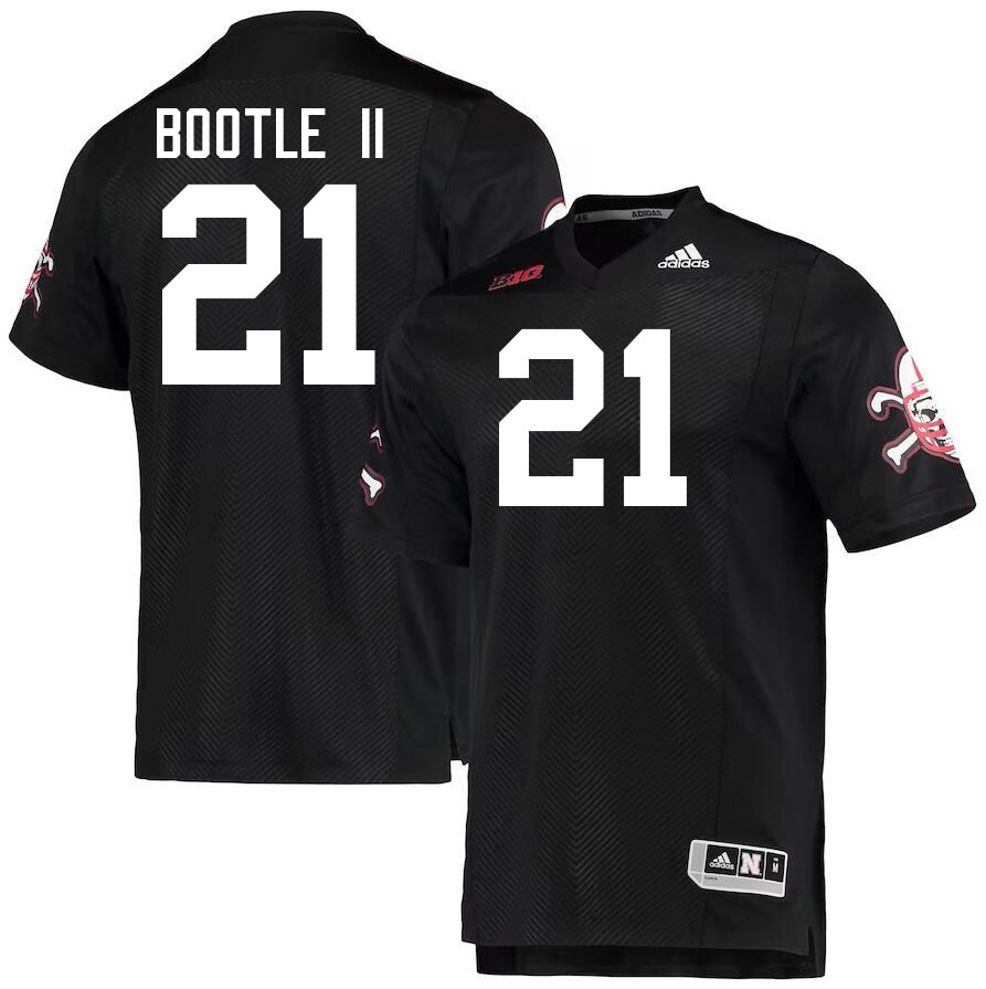 Men #21 Dwight Bootle II Nebraska Cornhuskers College Football Jerseys Stitched Sale-Black